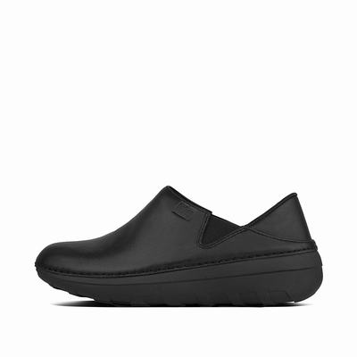 Fitflop Superloafer Leather - Loafer Damen - Schwarz (XCL574826)